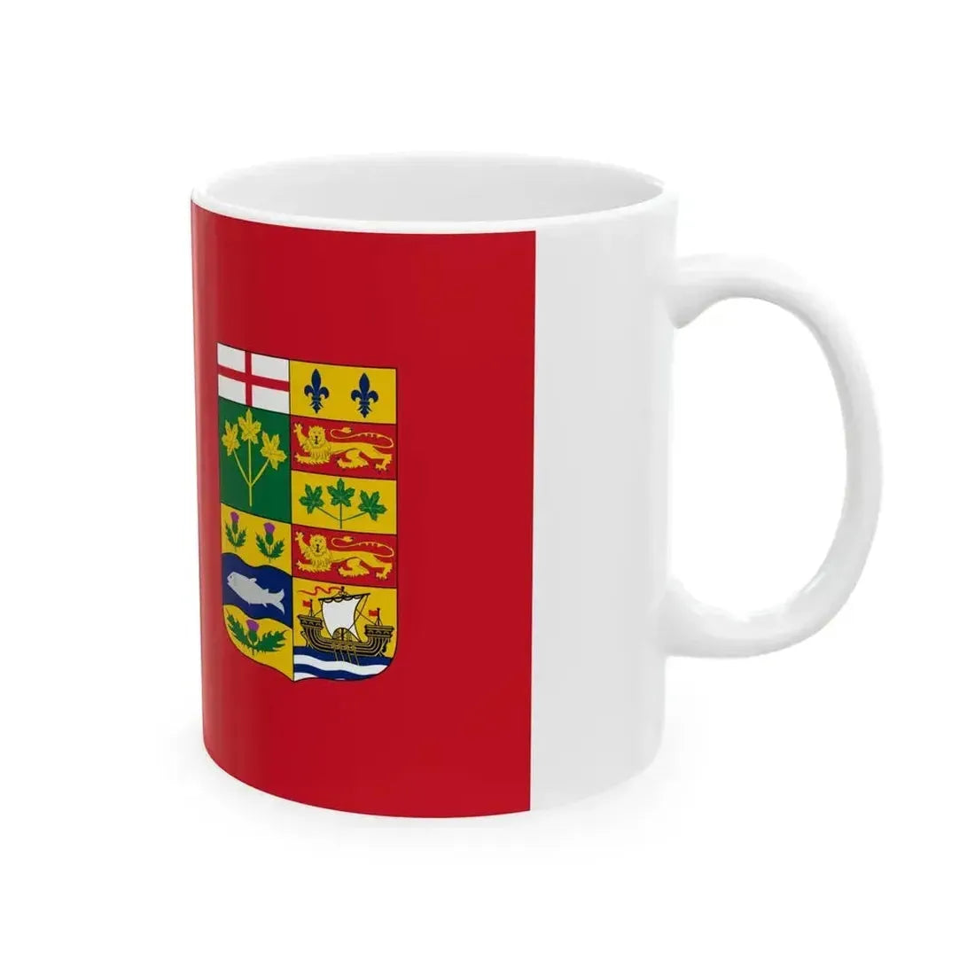 Flag of Canada 1868-1921 2-3 (Canada) White Coffee Mug - Go Mug Yourself