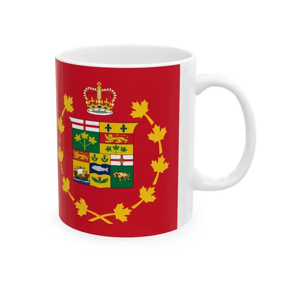 Flag of Canada 1870 (Canada) White Coffee Mug - Go Mug Yourself