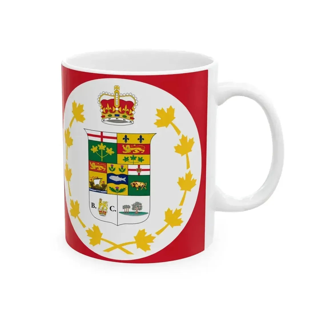 Flag of Canada 1873 (Canada) White Coffee Mug - Go Mug Yourself