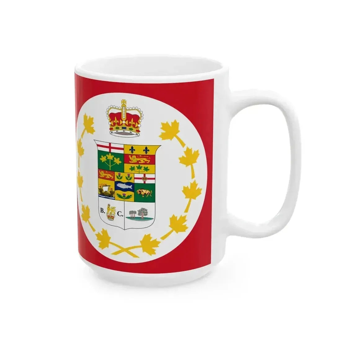 Flag of Canada 1873 (Canada) White Coffee Mug - Go Mug Yourself