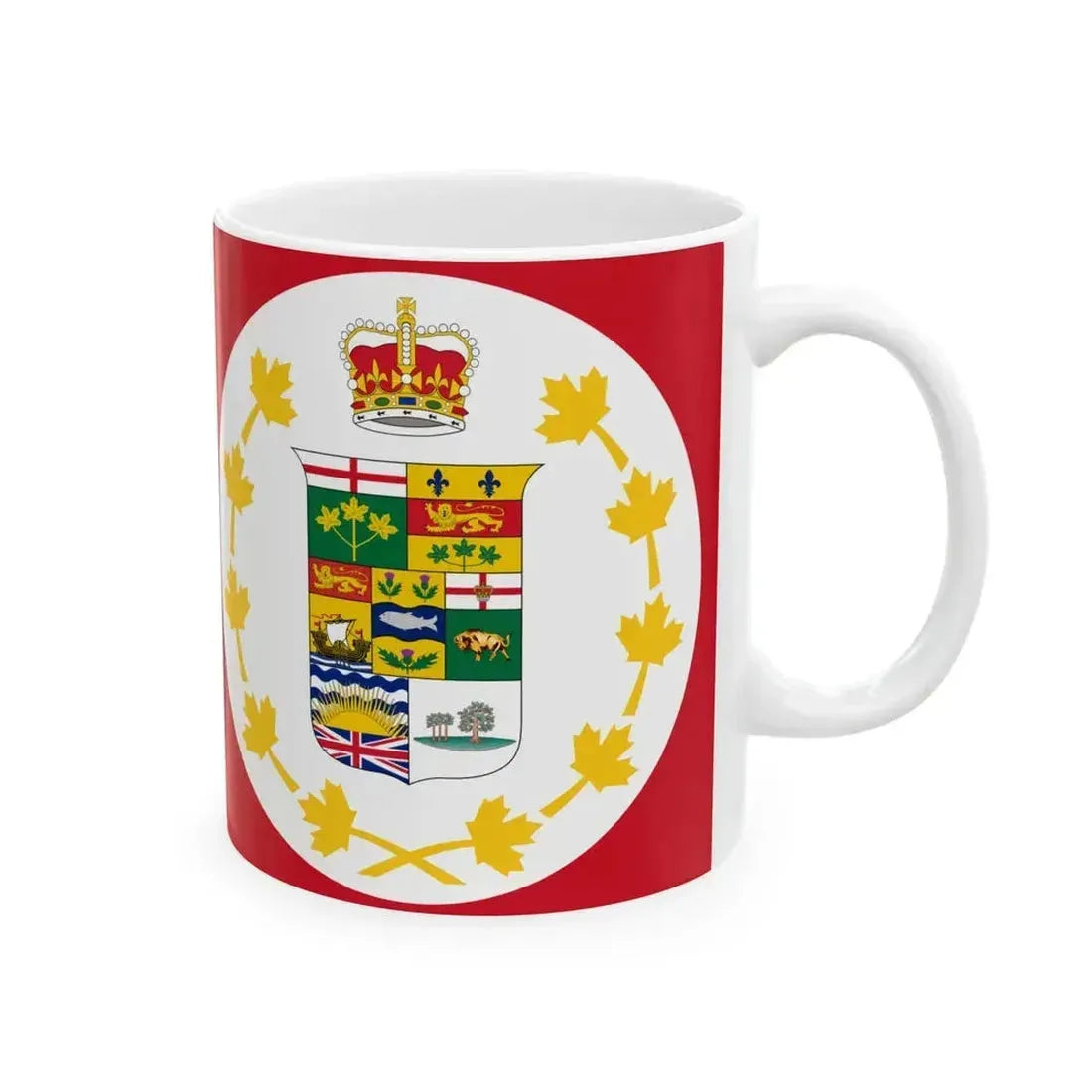 Flag of Canada 1896 (Canada) White Coffee Mug - Go Mug Yourself