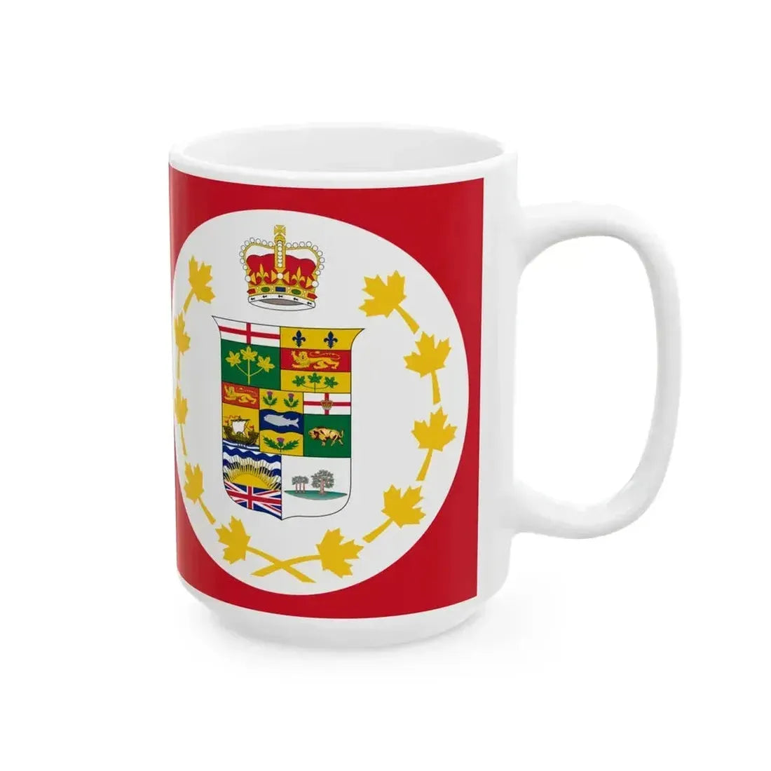 Flag of Canada 1896 (Canada) White Coffee Mug - Go Mug Yourself