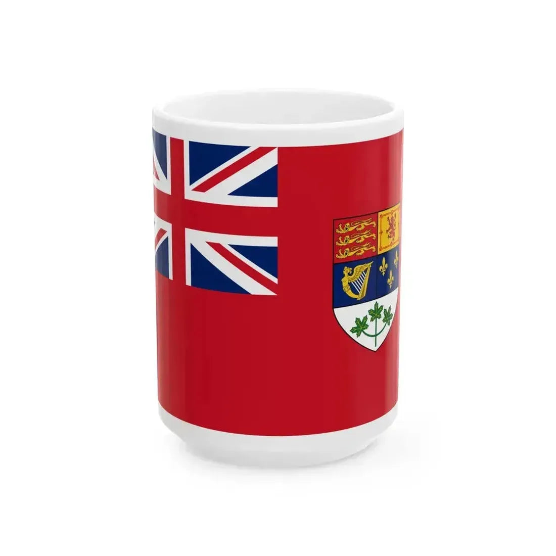Flag of Canada 1921-1957 2-3 (Canada) White Coffee Mug 15oz - Go Mug Yourself