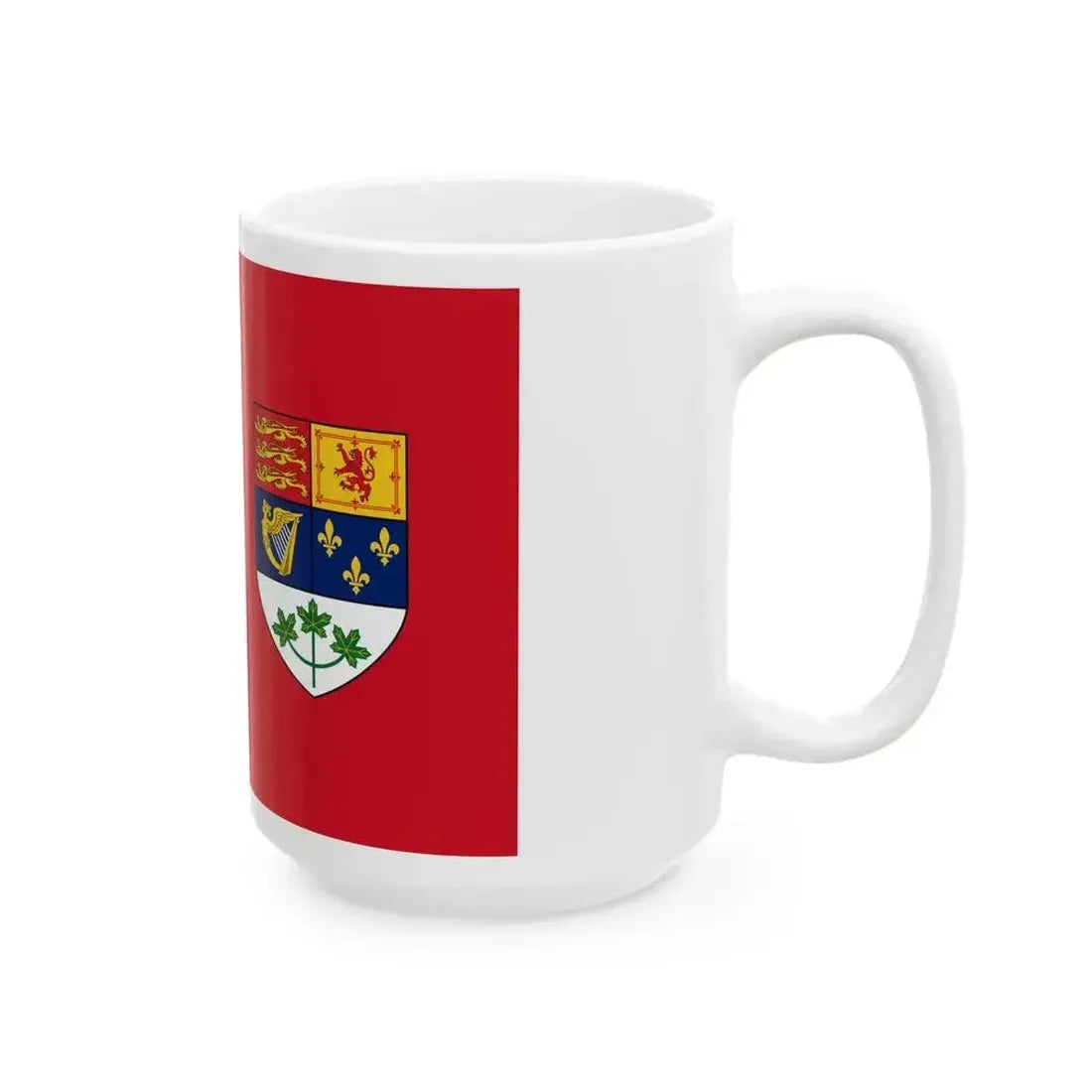 Flag of Canada 1921-1957 2-3 (Canada) White Coffee Mug - Go Mug Yourself