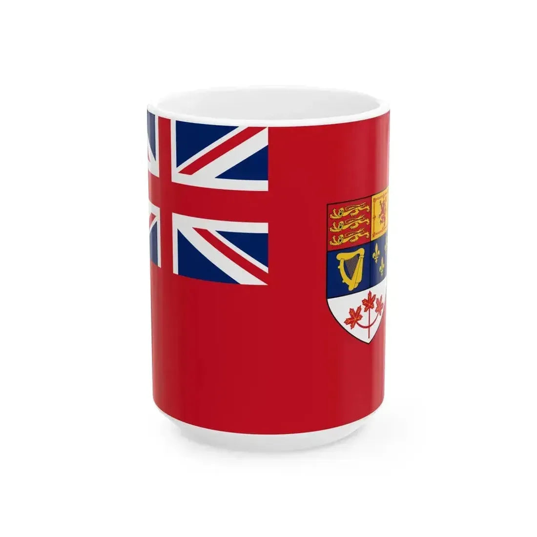 Flag of Canada 1957-1965 2-3 (Canada) White Coffee Mug 15oz - Go Mug Yourself
