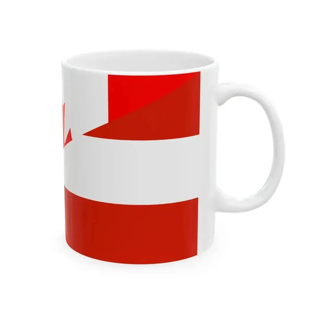 Flag of Canada and Austria (Austria) White Coffee Mug - Go Mug Yourself