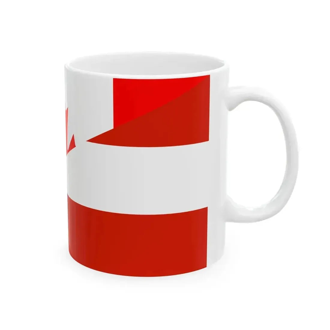 Flag of Canada and Austria (Austria) White Coffee Mug - Go Mug Yourself