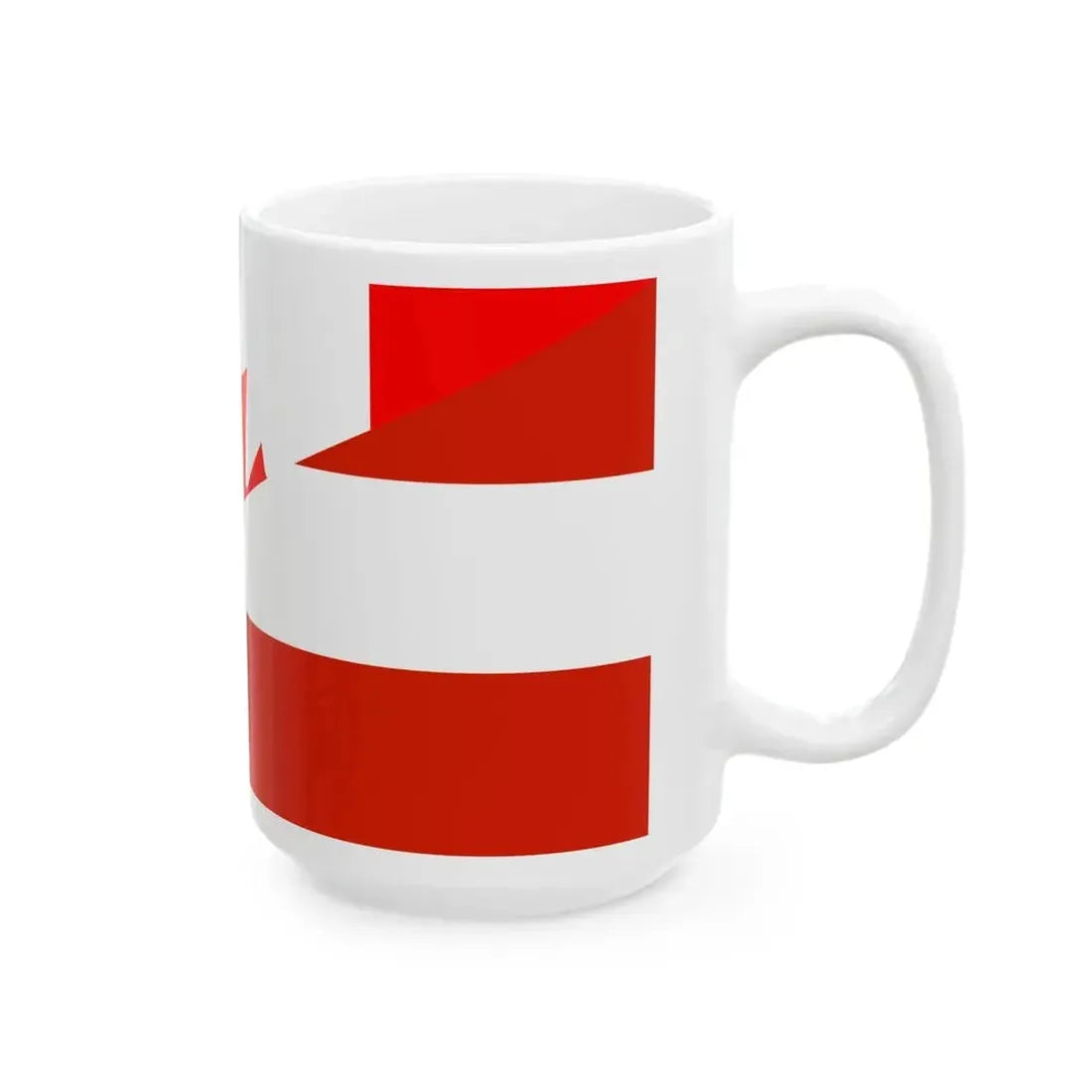 Flag of Canada and Austria (Austria) White Coffee Mug - Go Mug Yourself