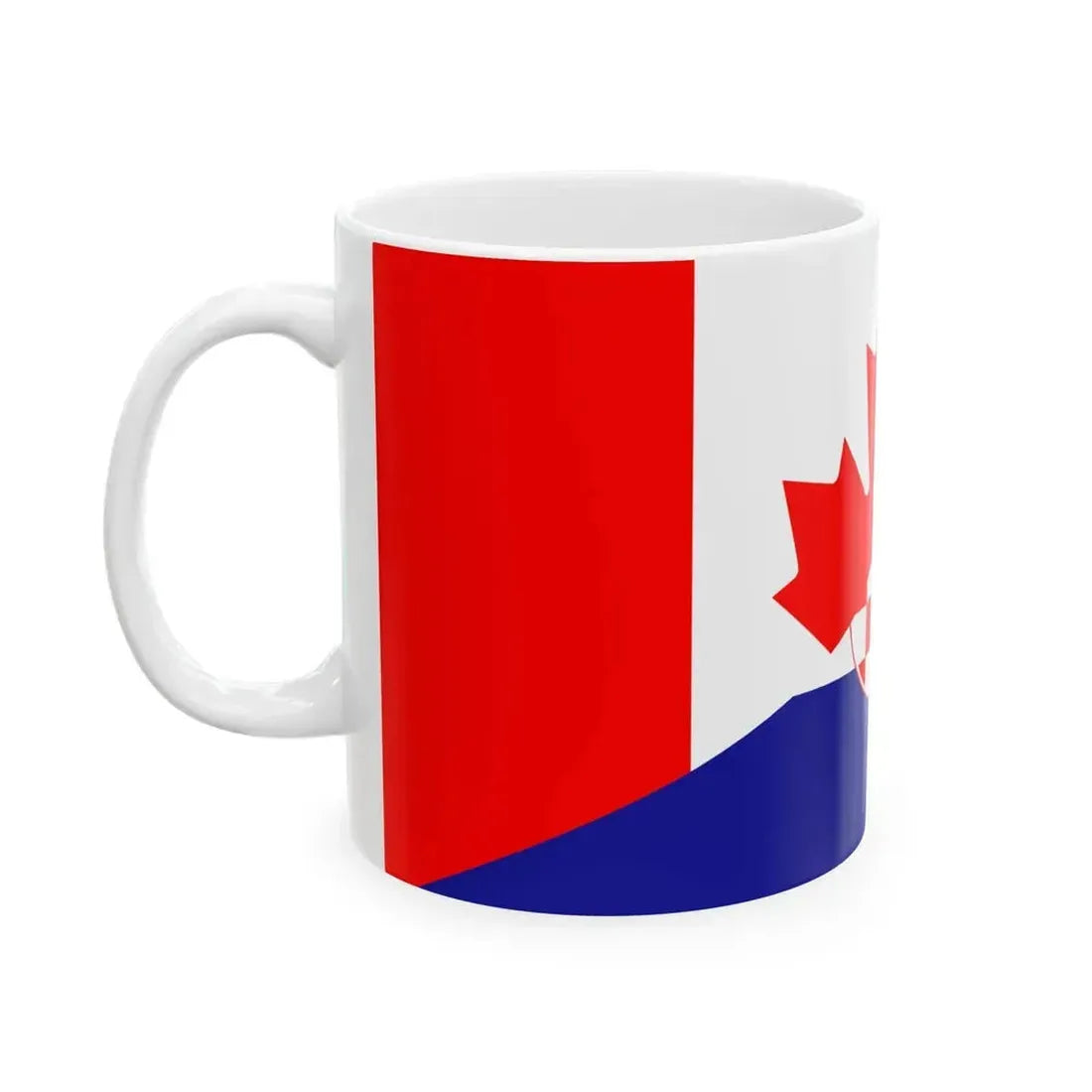 Flag of Canada and Croatia (Canada) White Coffee Mug - Go Mug Yourself