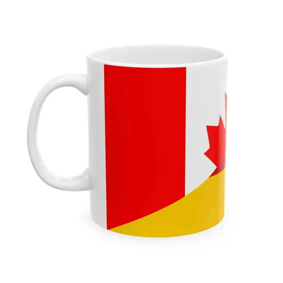 Flag of Canada and Germany (Canada) White Coffee Mug - Go Mug Yourself