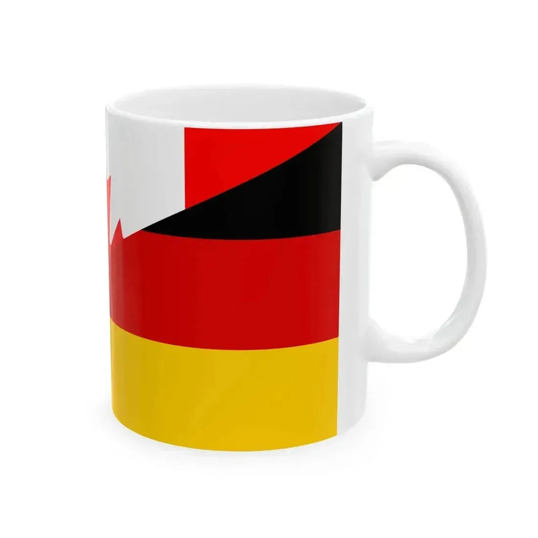 Flag of Canada and Germany (Canada) White Coffee Mug - Go Mug Yourself