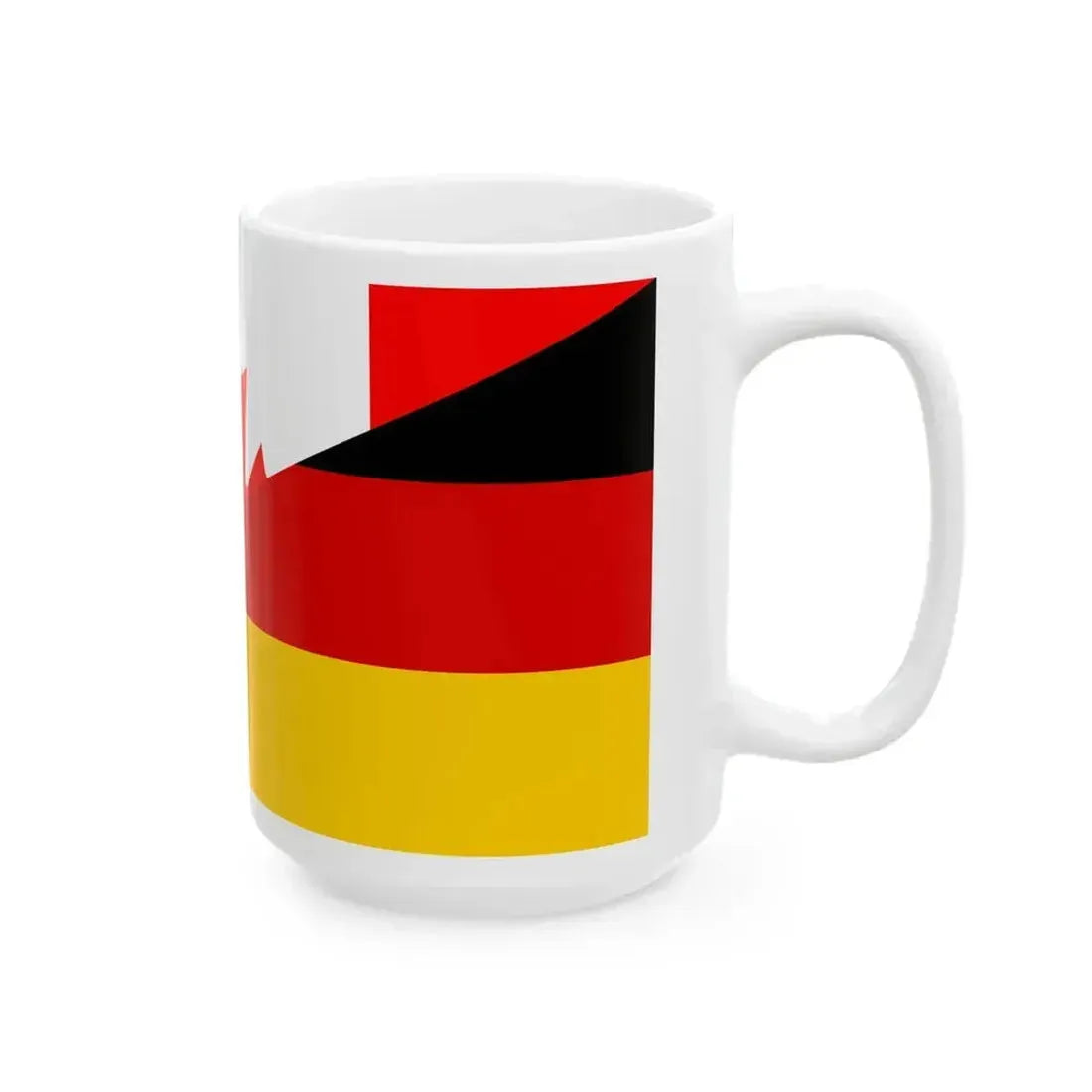Flag of Canada and Germany (Canada) White Coffee Mug - Go Mug Yourself