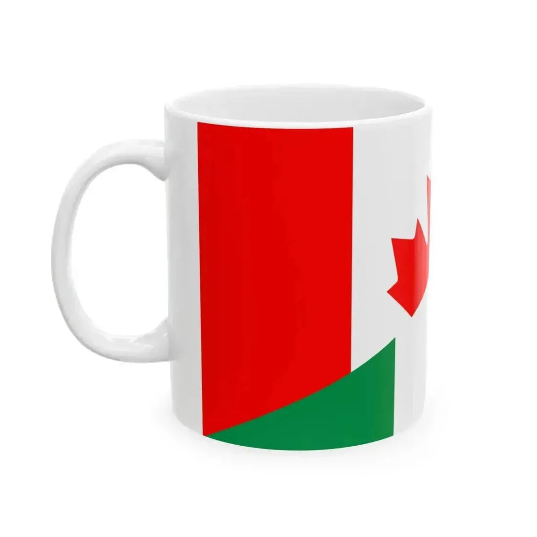 Flag of Canada and Italy (Canada) White Coffee Mug - Go Mug Yourself