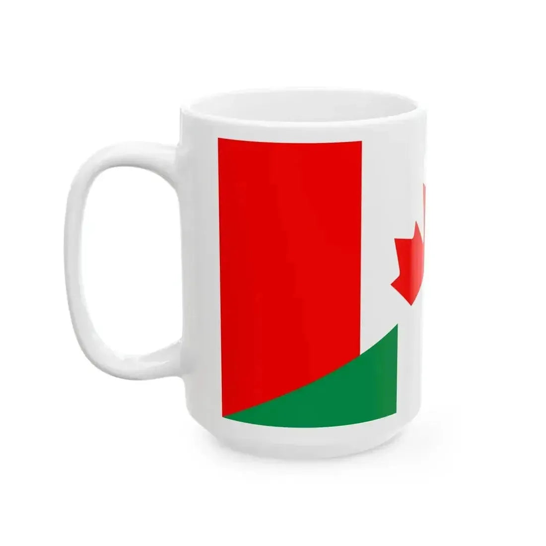 Flag of Canada and Italy (Canada) White Coffee Mug - Go Mug Yourself