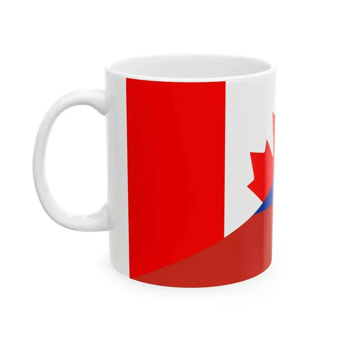 Flag of Canada and Russia (Canada) White Coffee Mug - Go Mug Yourself