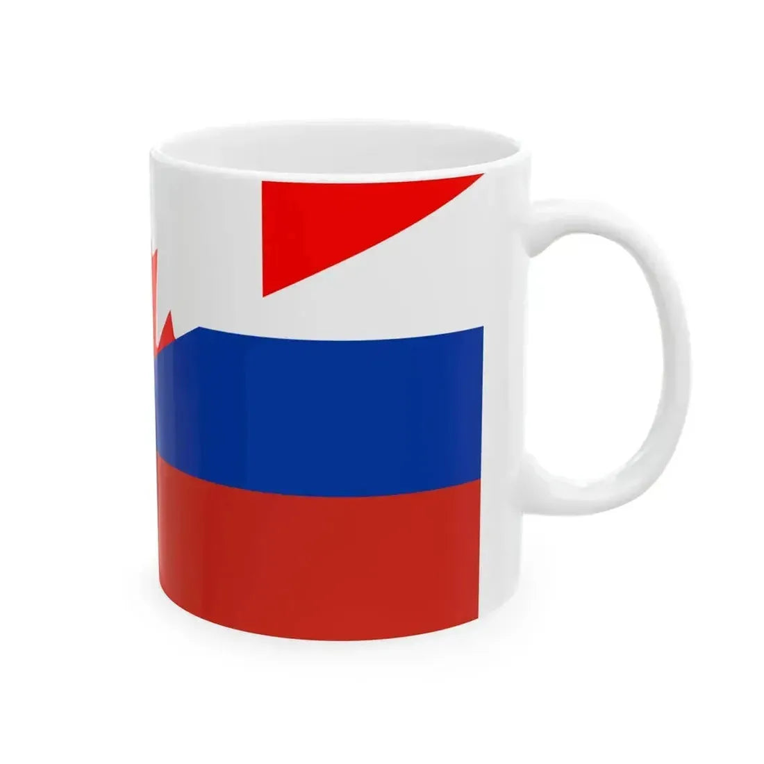 Flag of Canada and Russia (Canada) White Coffee Mug - Go Mug Yourself