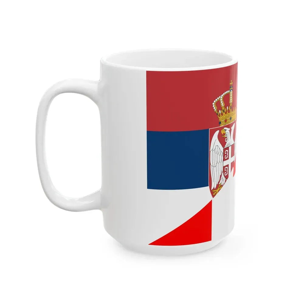 Flag of Canada and Serbia (Canada) White Coffee Mug - Go Mug Yourself