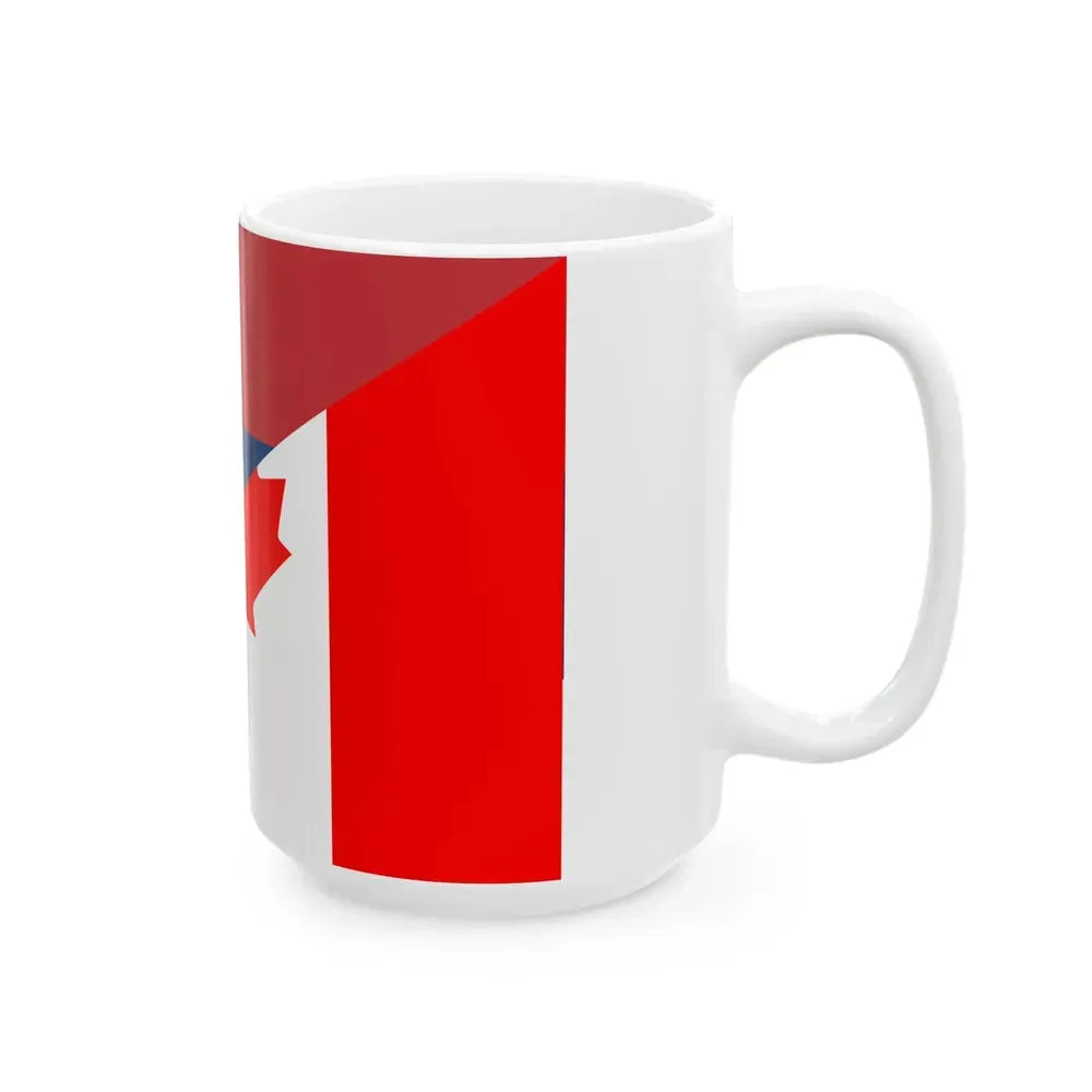 Flag of Canada and Serbia (Canada) White Coffee Mug - Go Mug Yourself