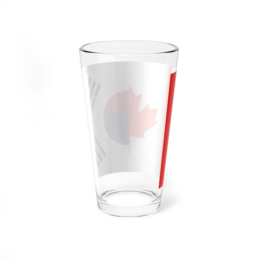 Flag of Canada and South Korea (Canada) Pint Glass 16oz - Go Mug Yourself