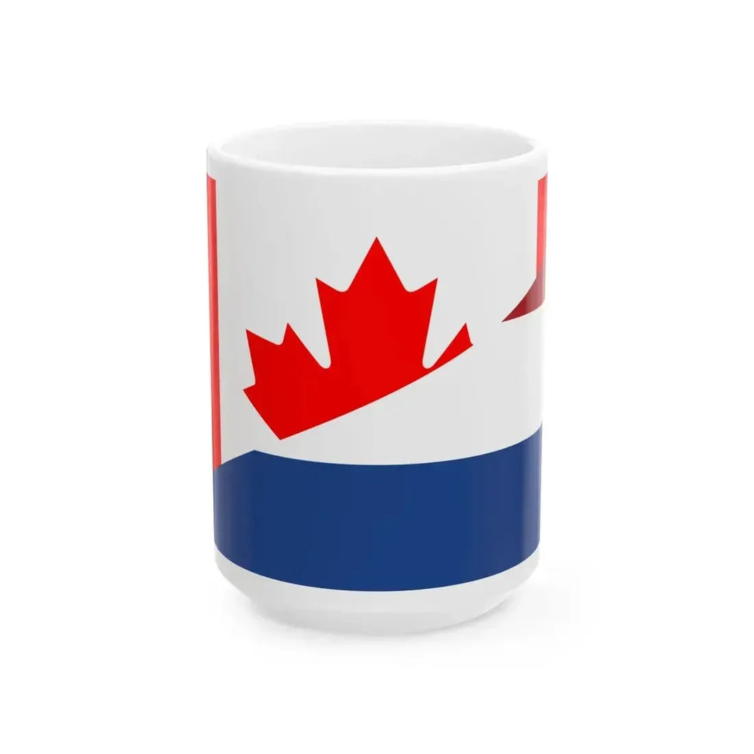 Flag of Canada and the Netherlands (Canada) White Coffee Mug 15oz - Go Mug Yourself