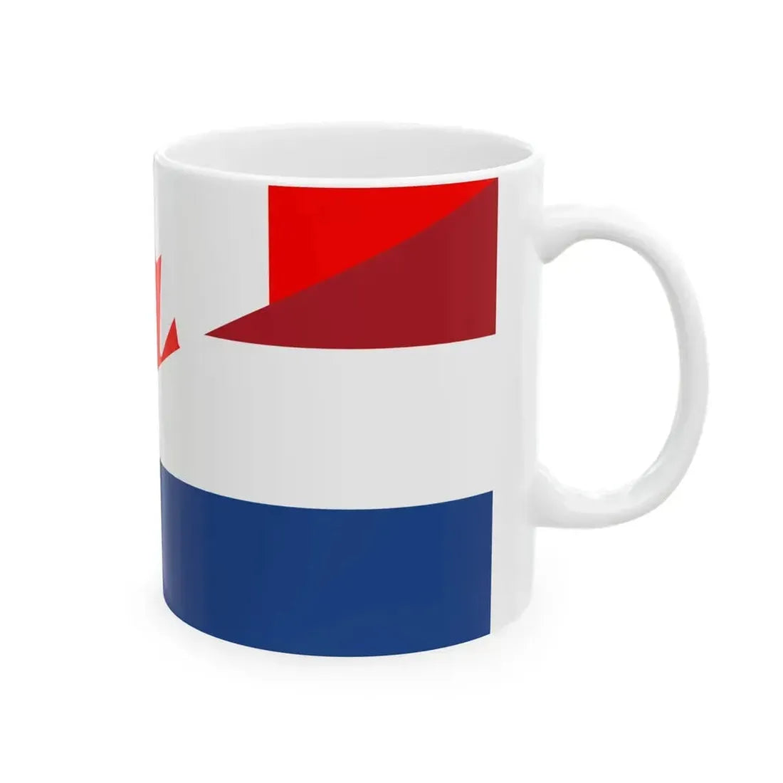 Flag of Canada and the Netherlands (Canada) White Coffee Mug - Go Mug Yourself