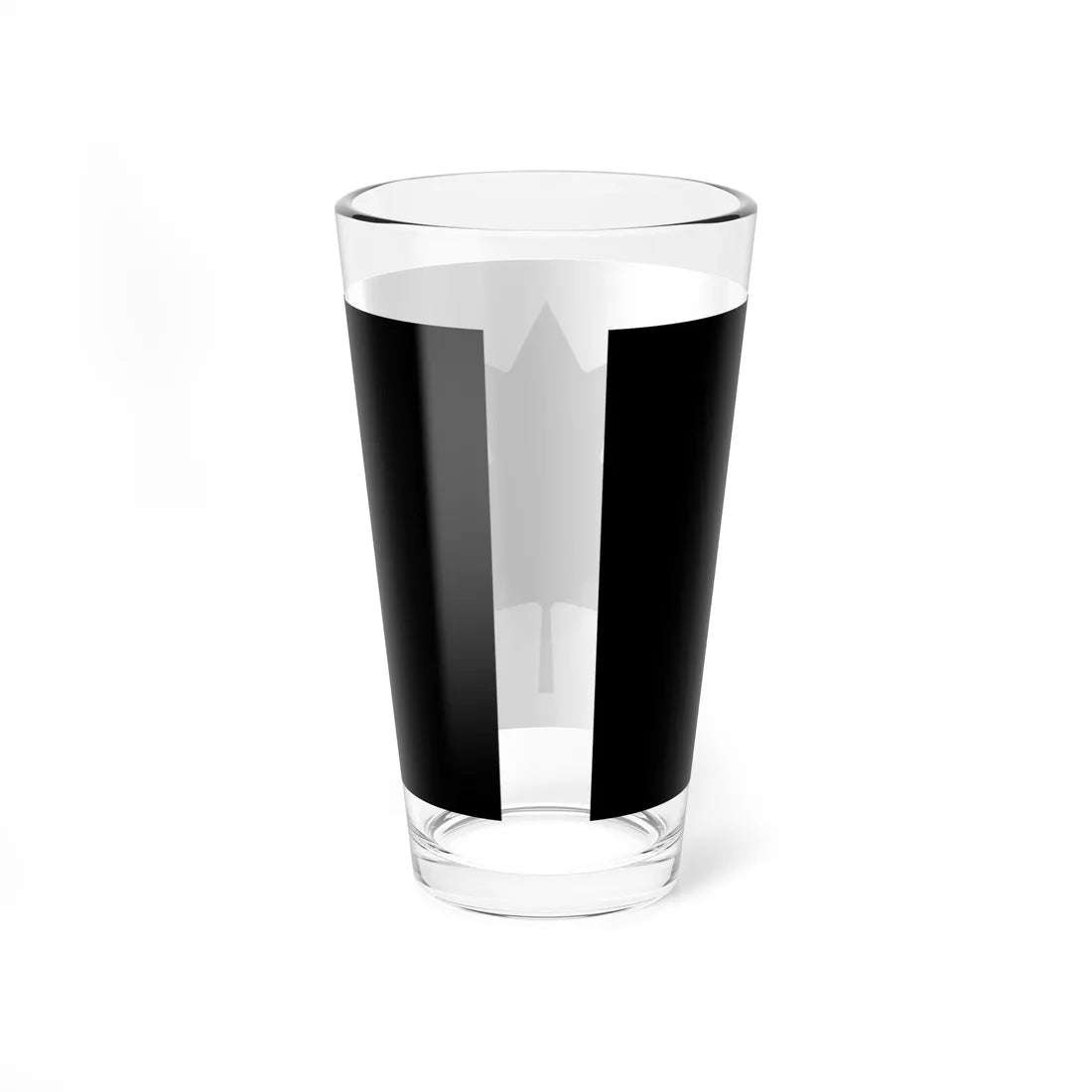 Flag of Canada black and white (Canada) Pint Glass 16oz - Go Mug Yourself
