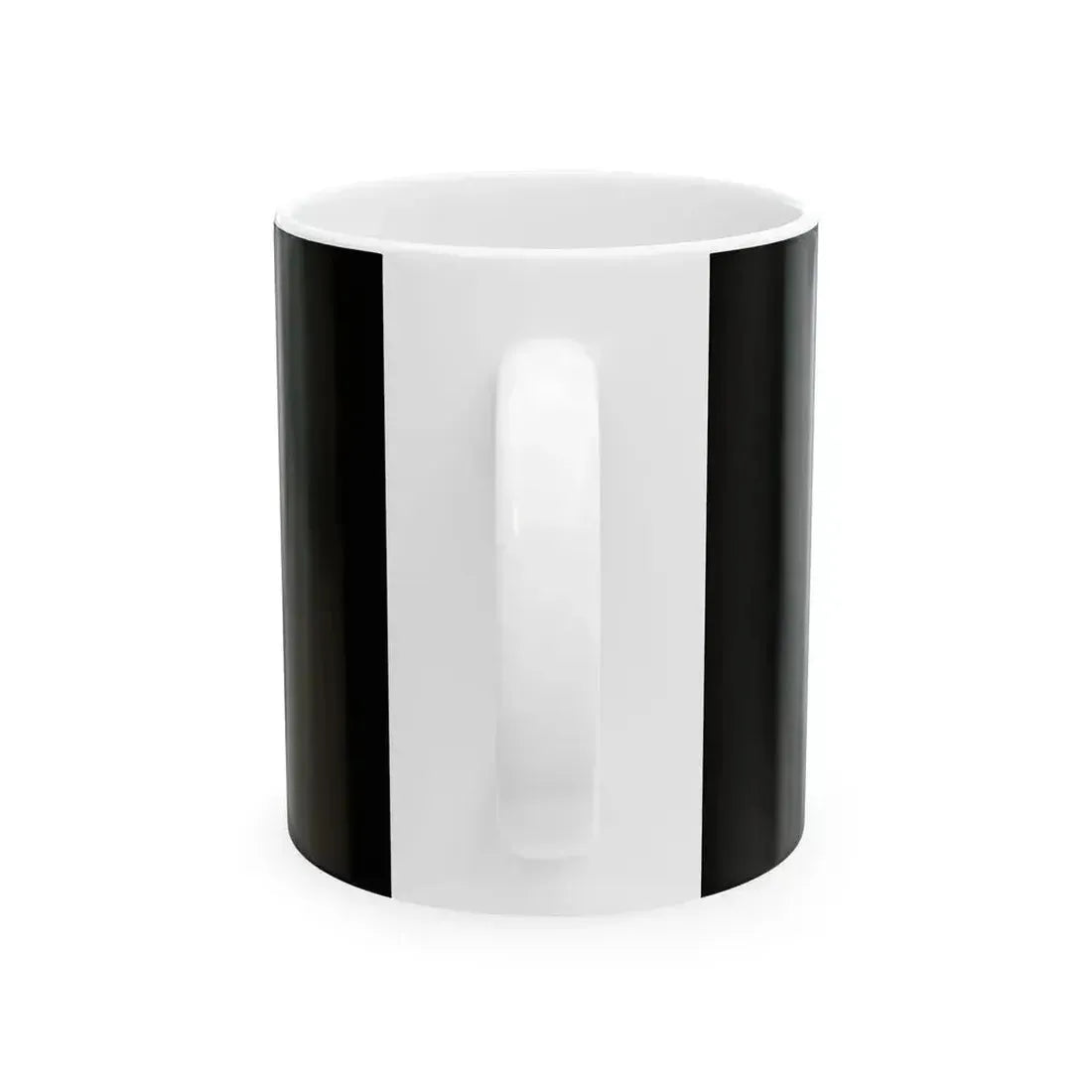 Flag of Canada black and white (Canada) White Coffee Mug - Go Mug Yourself