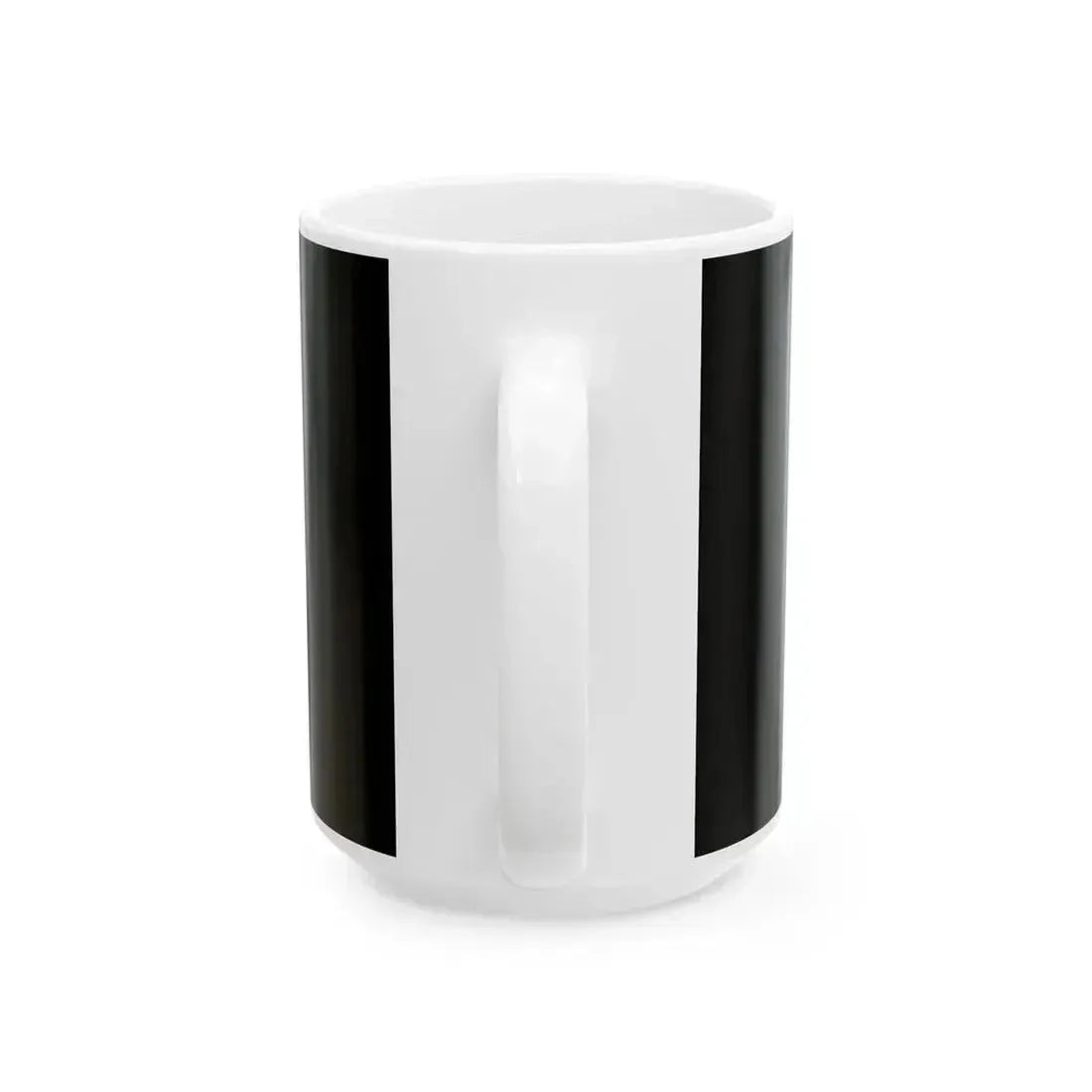 Flag of Canada black and white (Canada) White Coffee Mug - Go Mug Yourself