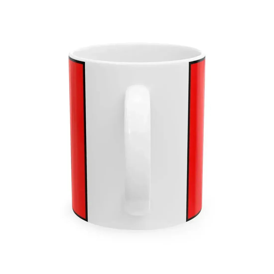 Flag of Canada bordered (Canada) White Coffee Mug - Go Mug Yourself