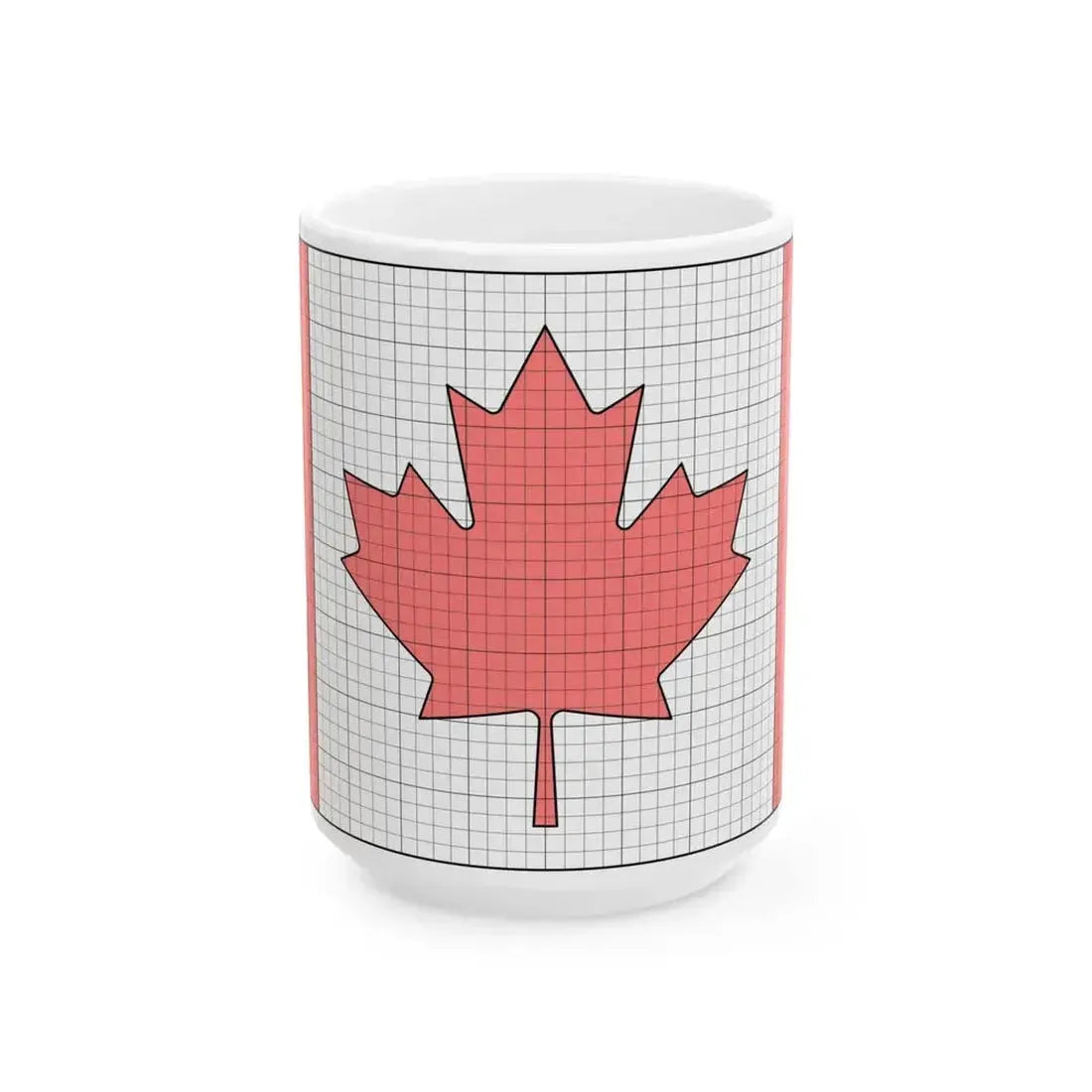 Flag of Canada construction sheet (Canada) White Coffee Mug 15oz - Go Mug Yourself