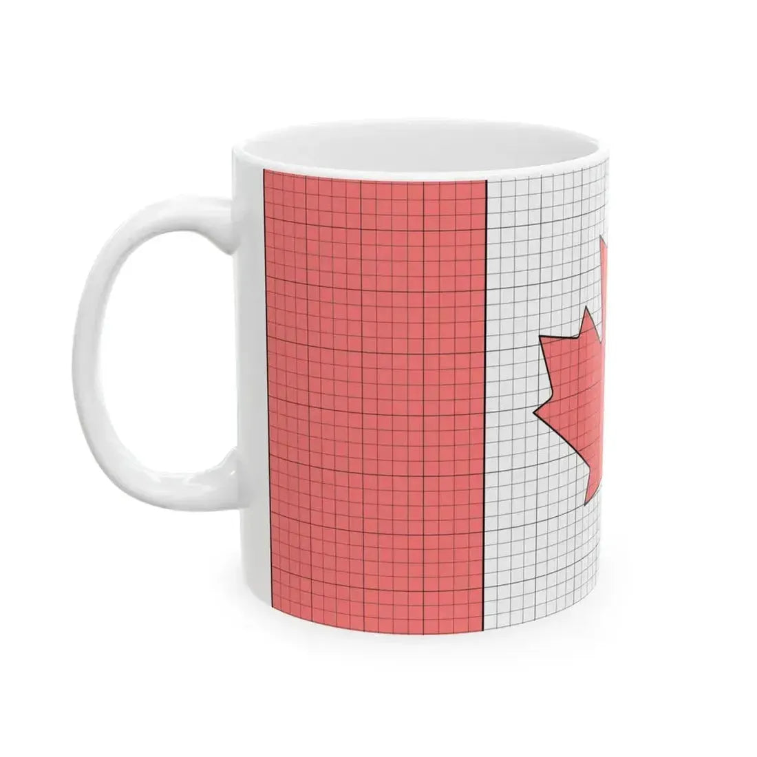 Flag of Canada construction sheet (Canada) White Coffee Mug - Go Mug Yourself