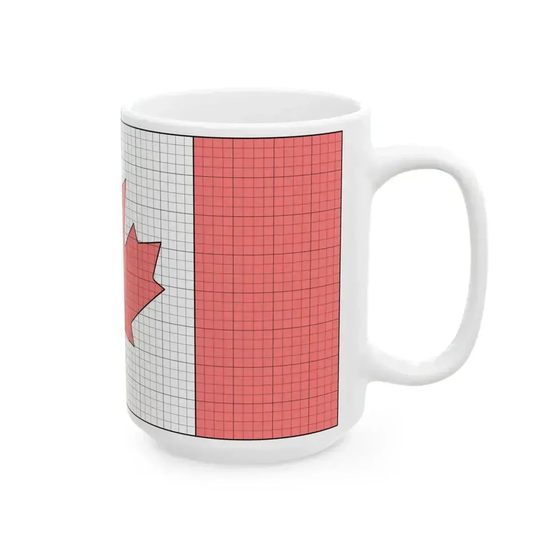 Flag of Canada construction sheet (Canada) White Coffee Mug - Go Mug Yourself