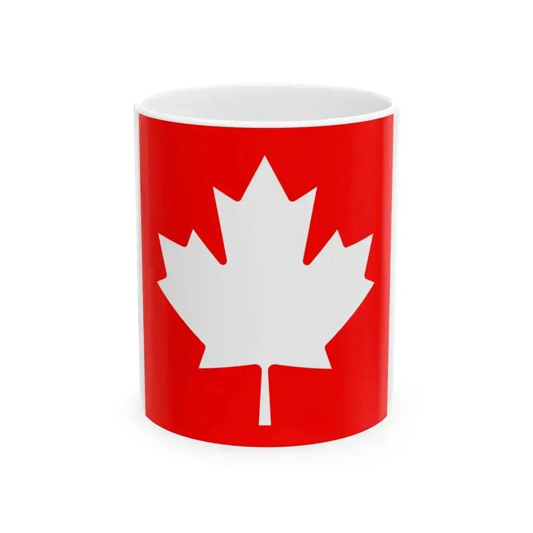 Flag of Canada inverted colours (Canada) White Coffee Mug 11oz - Go Mug Yourself