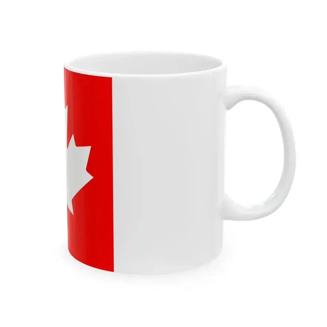 Flag of Canada inverted colours (Canada) White Coffee Mug - Go Mug Yourself
