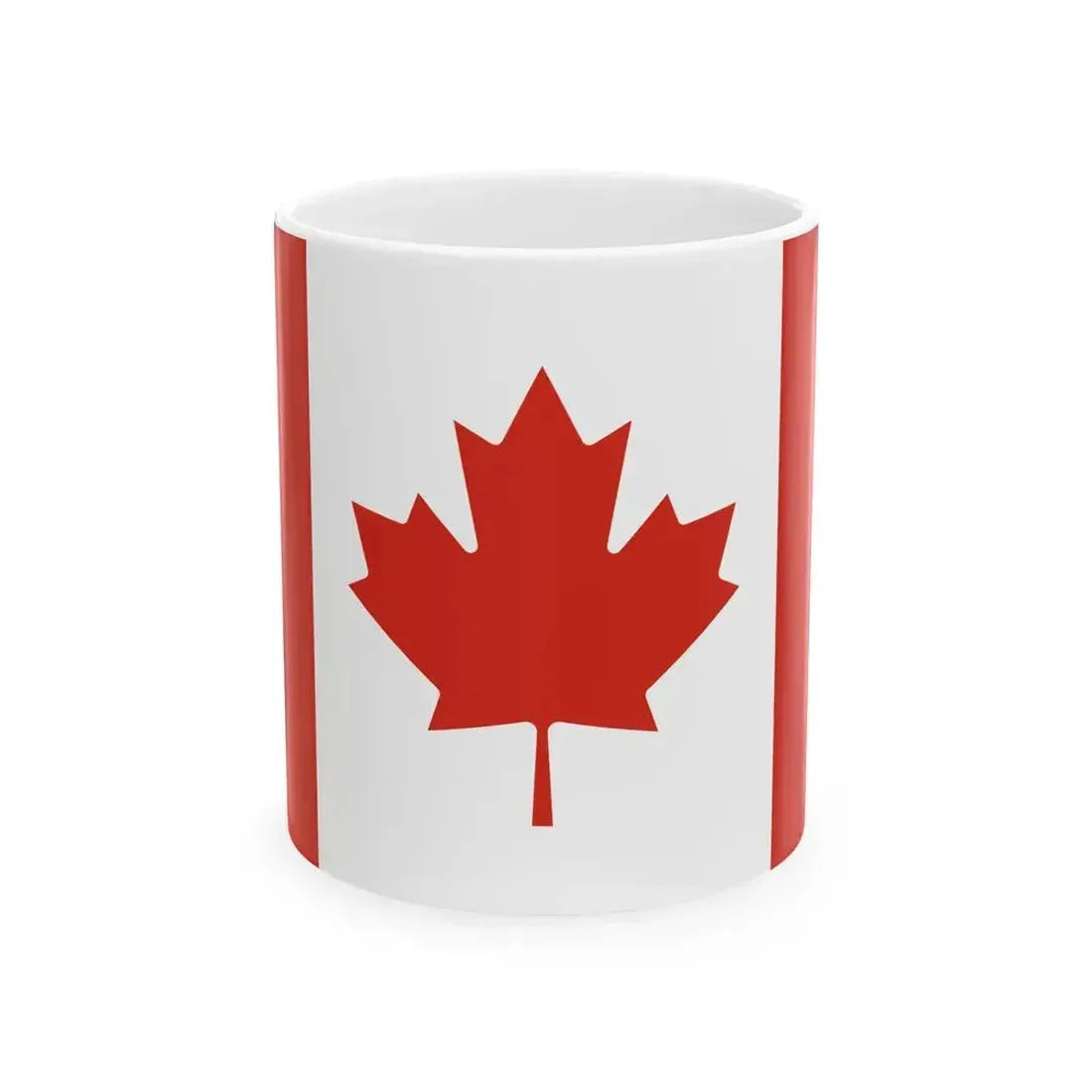 Flag of Canada Pantone 3-2 (Canada) White Coffee Mug 11oz - Go Mug Yourself