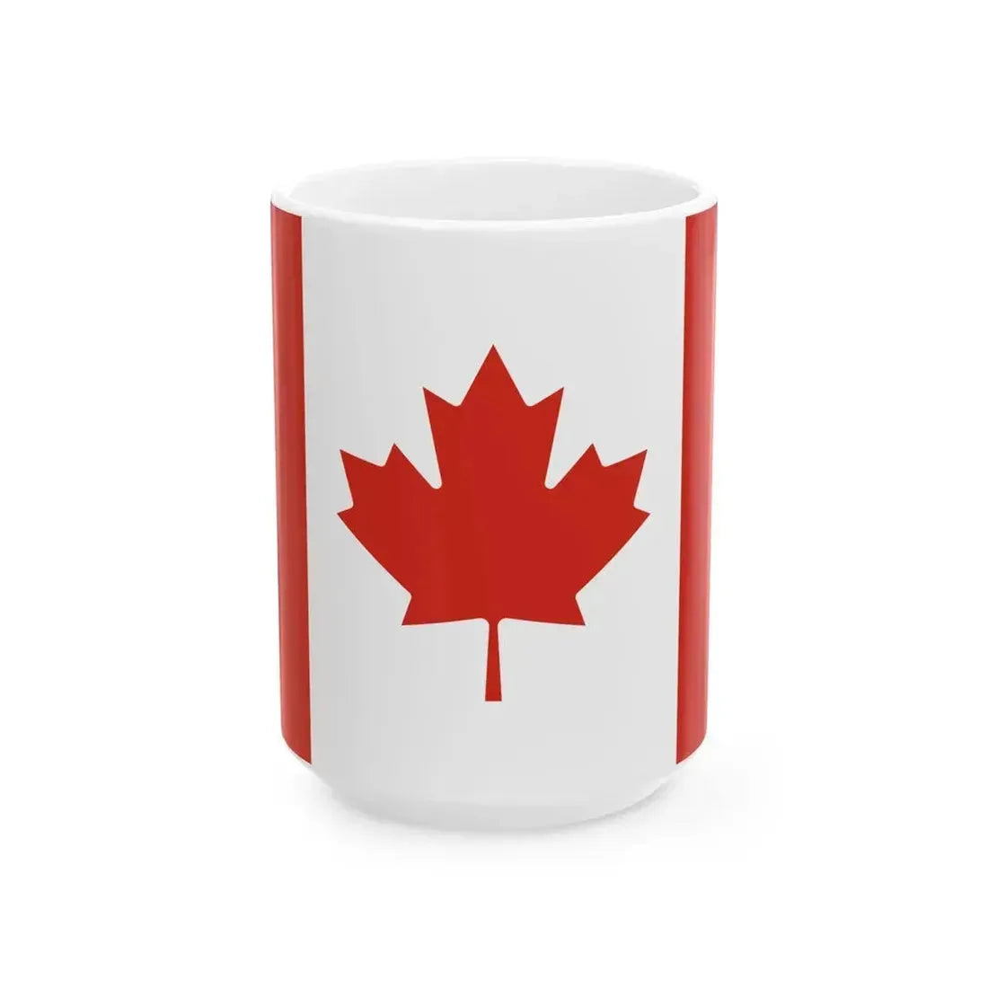 Flag of Canada Pantone 3-2 (Canada) White Coffee Mug 15oz - Go Mug Yourself