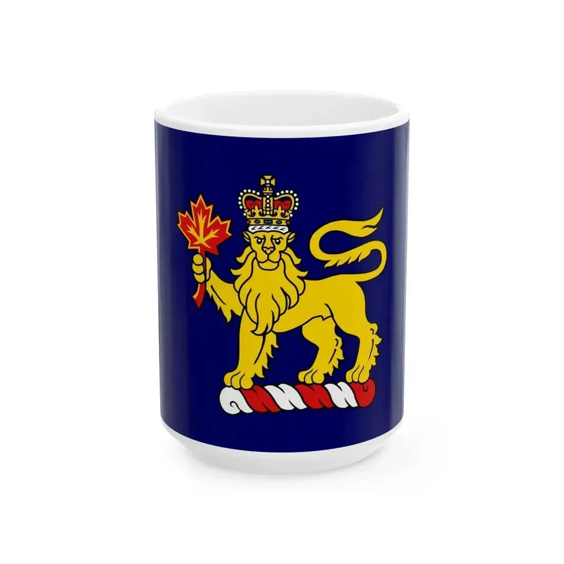 Flag of Canadian Governor General LeBlanc (Canada) White Coffee Mug 15oz - Go Mug Yourself