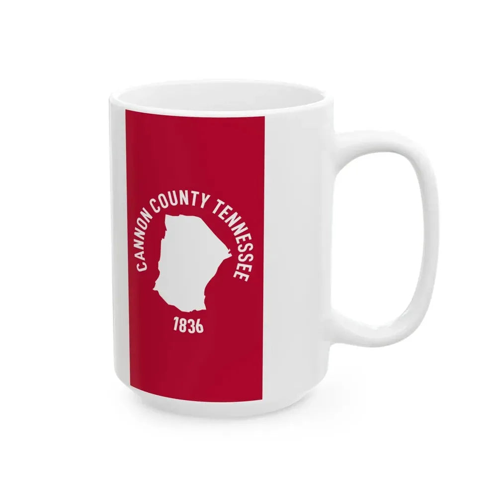 Flag of Cannon County Tennessee (United States) White Coffee Mug - Go Mug Yourself