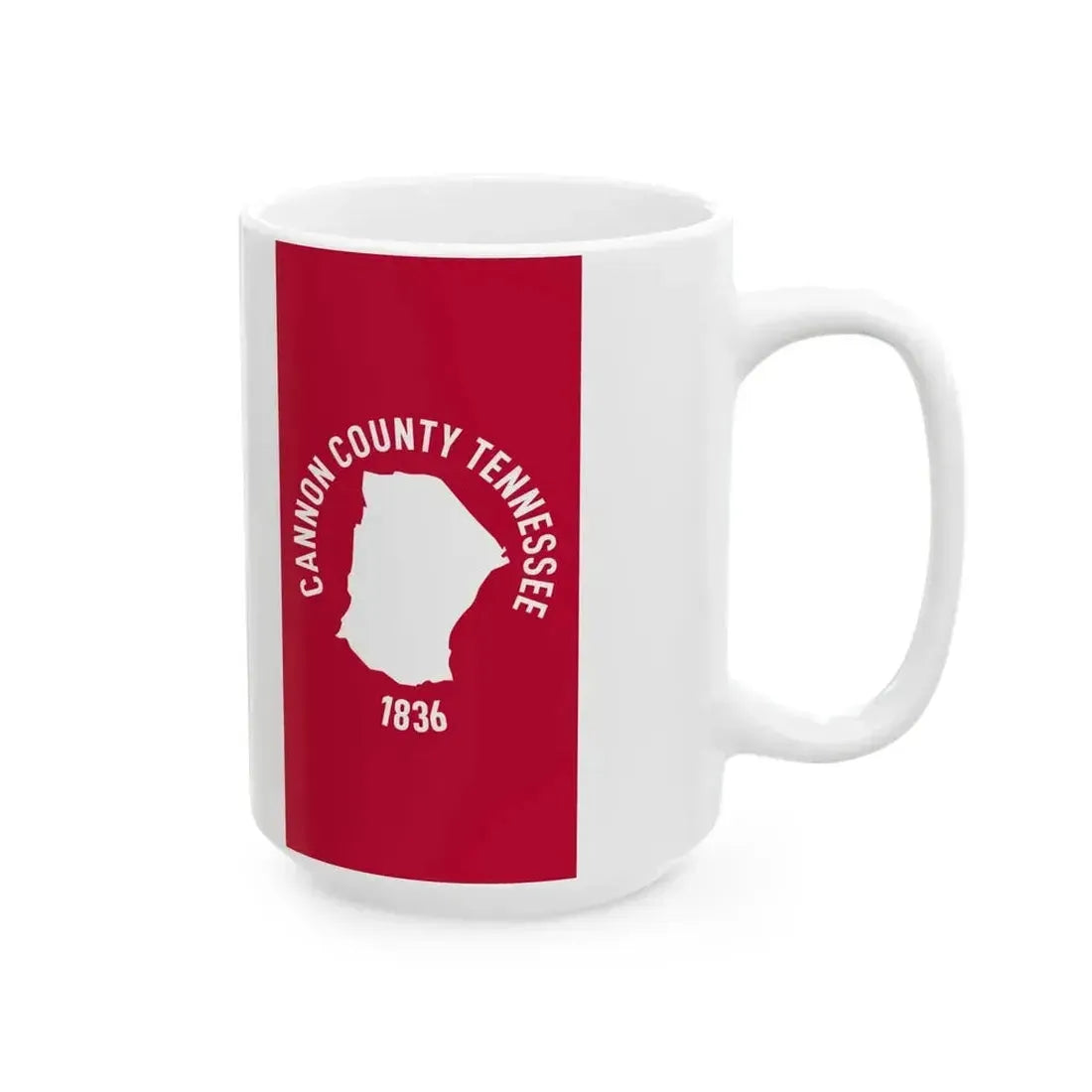 Flag of Cannon County Tennessee (United States) White Coffee Mug - Go Mug Yourself
