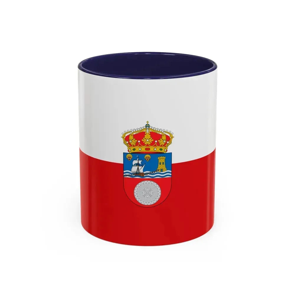 Flag of Cantabria Spain - Accent Coffee Mug 11oz Navy - Go Mug Yourself