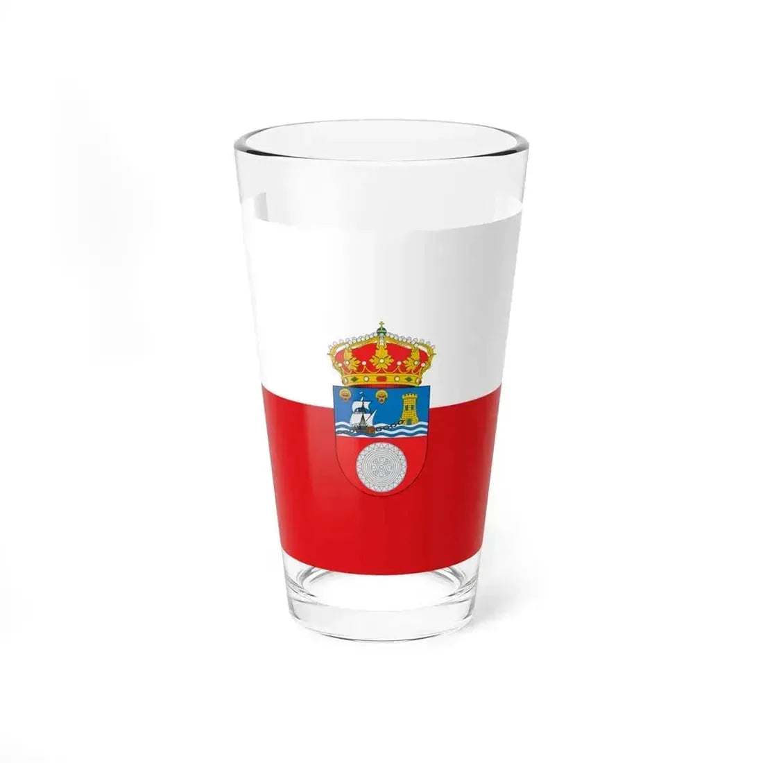 Flag of Cantabria Spain - Pint Glass 16oz 16oz - Go Mug Yourself