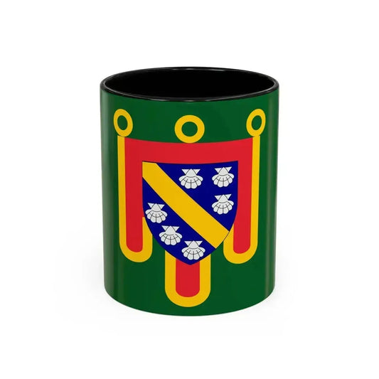 Flag of Cantal France 2 - Accent Coffee Mug 11oz Black - Go Mug Yourself