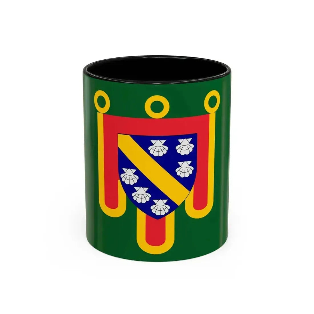 Flag of Cantal France 2 - Accent Coffee Mug 11oz Black - Go Mug Yourself