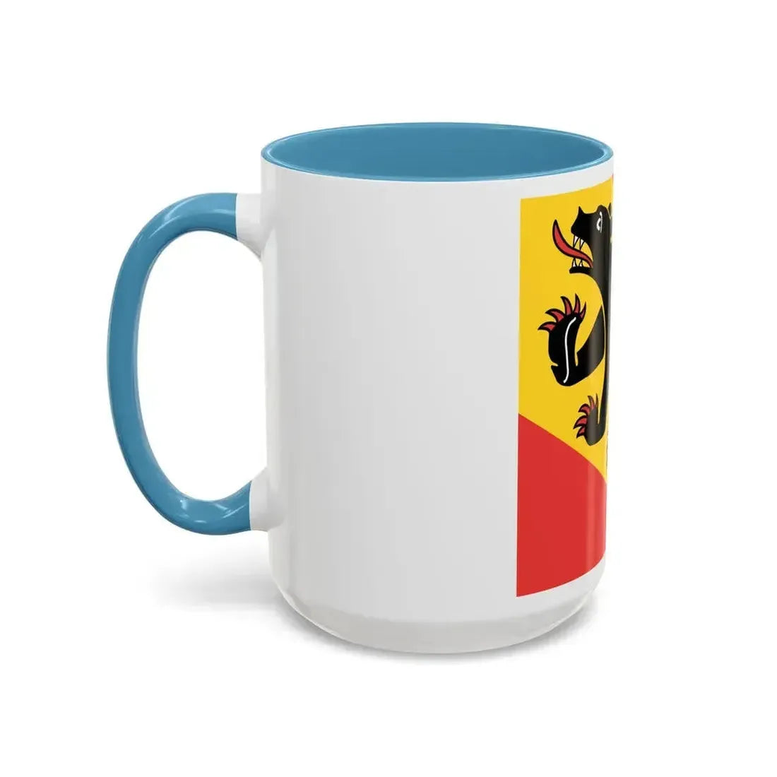 Flag of Canton of Bern Switzerland - Accent Coffee Mug - Go Mug Yourself