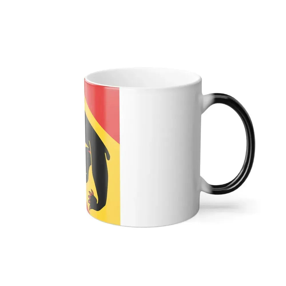 Flag of Canton of Bern Switzerland - Color Changing Coffee Mug - Go Mug Yourself