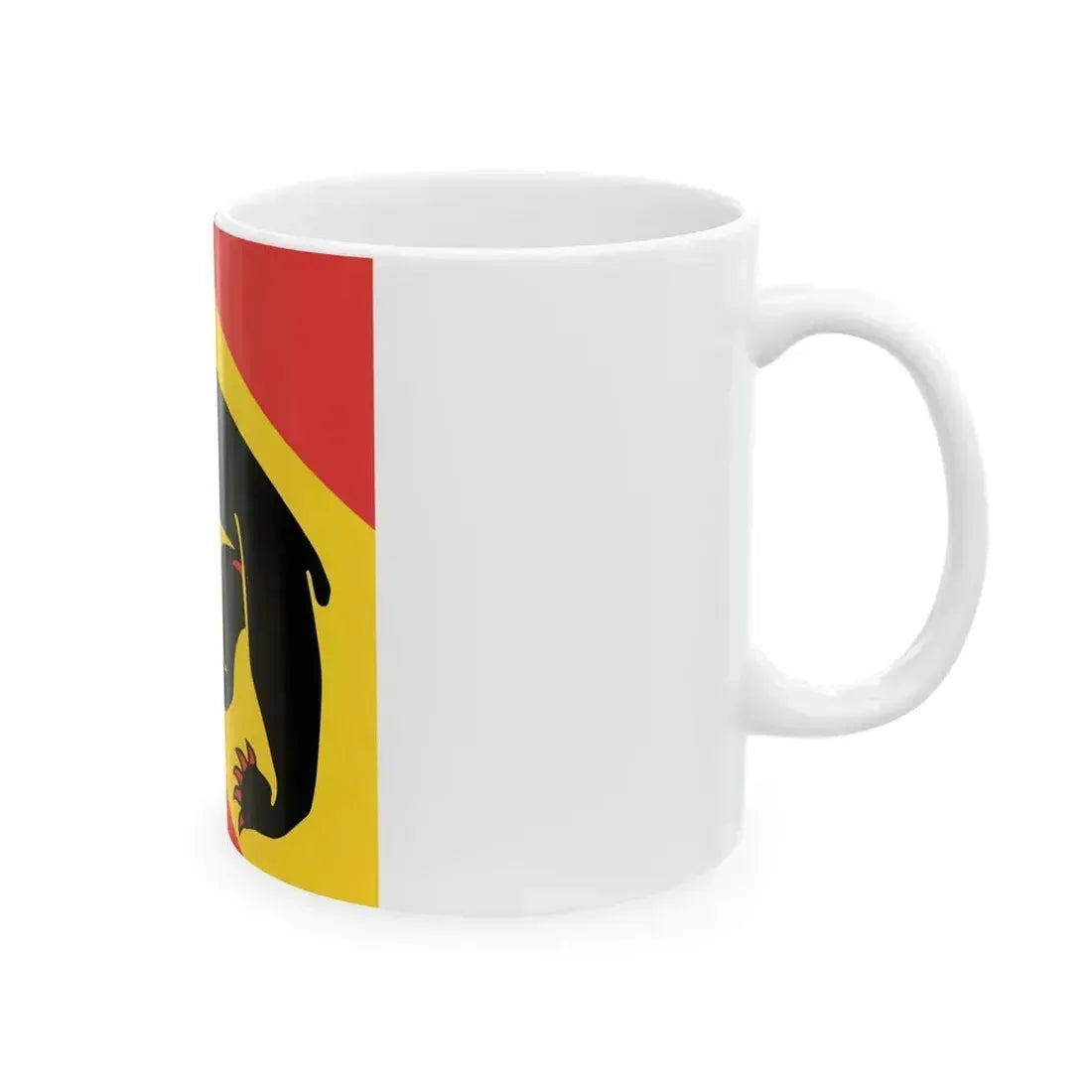 Flag of Canton of Bern Switzerland - White Coffee Mug - Go Mug Yourself