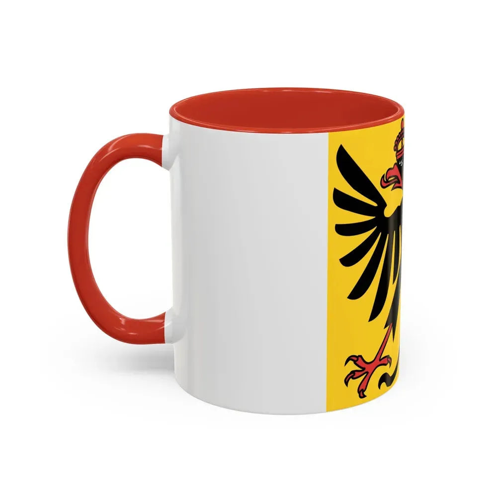 Flag of Canton of Geneva Switzerland - Accent Coffee Mug - Go Mug Yourself