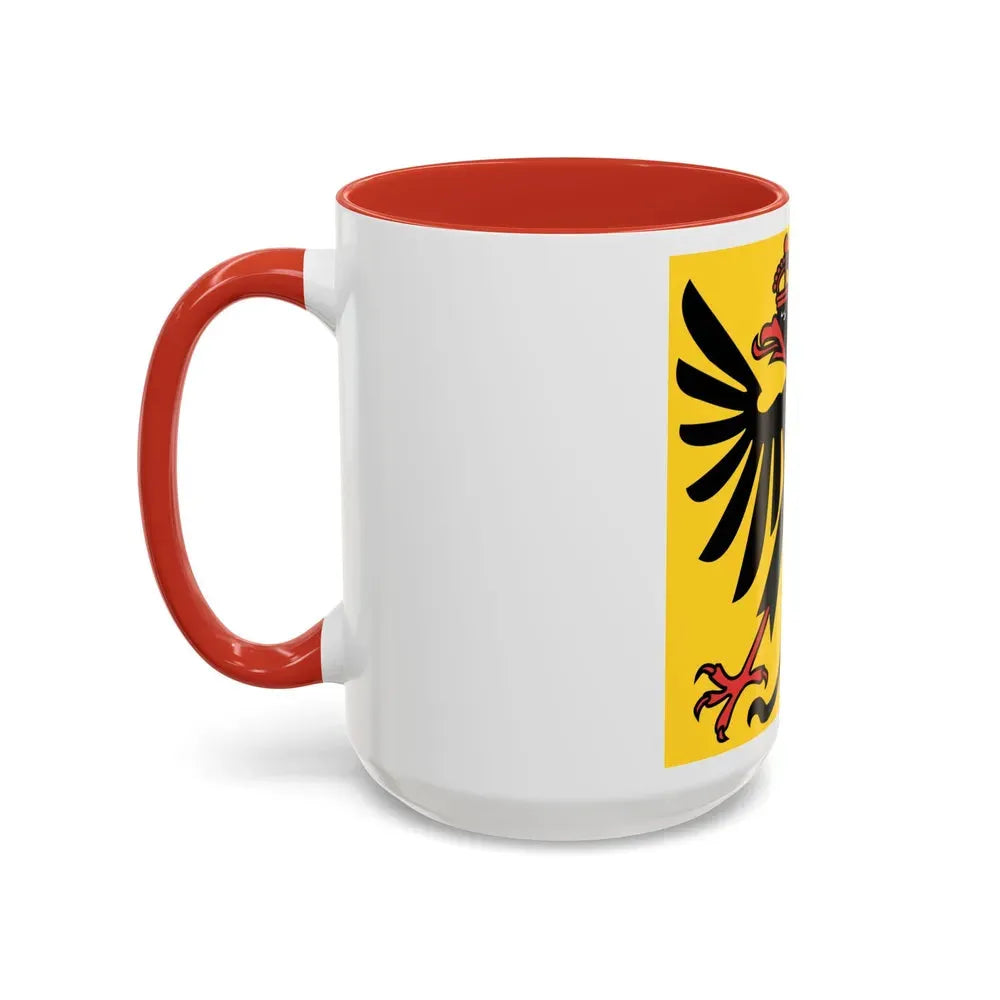 Flag of Canton of Geneva Switzerland - Accent Coffee Mug - Go Mug Yourself