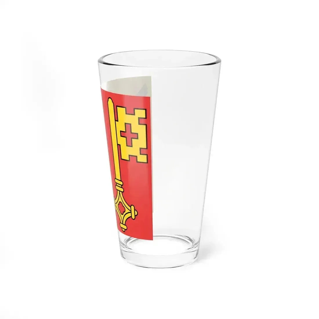 Flag of Canton of Geneva Switzerland - Pint Glass 16oz - Go Mug Yourself