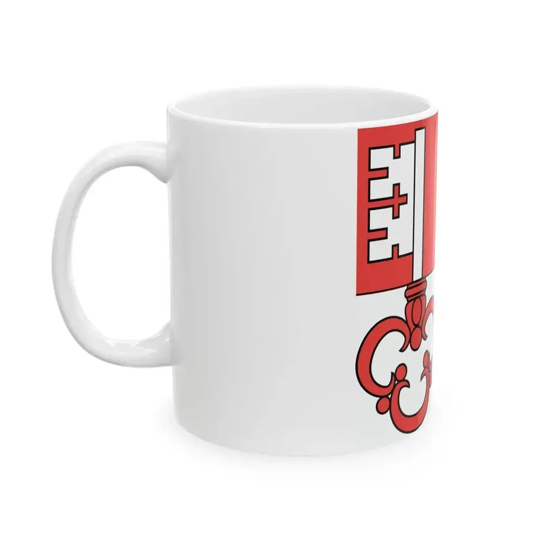 Flag of Canton of Unterwalden (Switzerland) White Coffee Mug - Go Mug Yourself